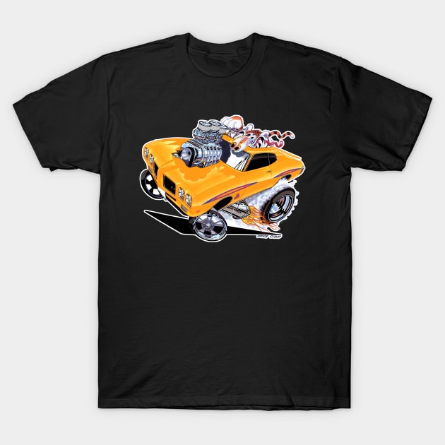 GUILTY 70 GTO JUDGE Yellow T-Shirt by vincecrain